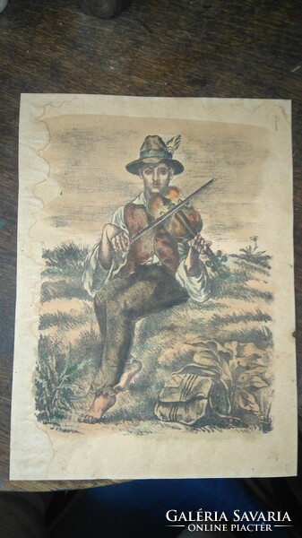Antique drawing in its original frame