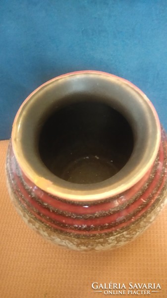 German art deco / bauhaus marked glazed ceramic vase