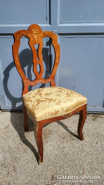 Inlaid baroque style chair - chairs, dining room chair, dining room chair, office chair