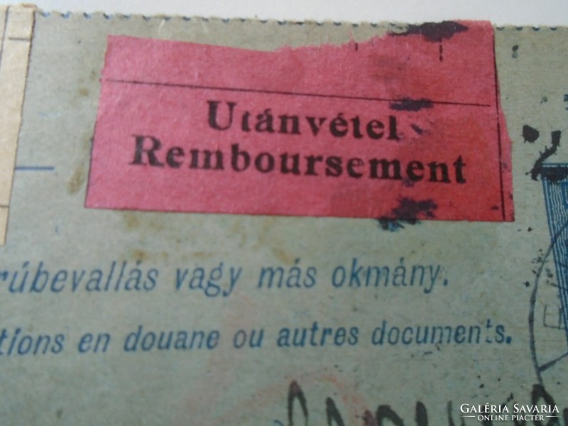 Za443.17 Postal consignment note bulletin d'expedition - 1917 - Budapest - Imre Vajda, drug store - Szeged