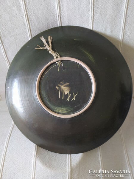 Tofej bull plate: decorative ceramic plate, perfect, 28 cm
