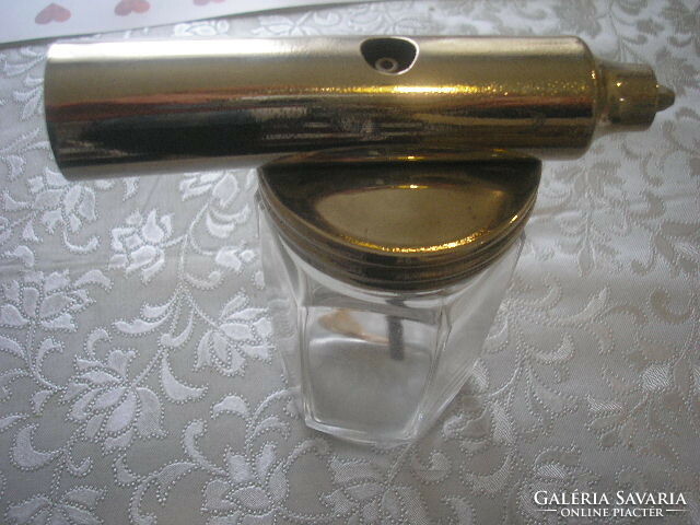 Antique art deco screw cover glass for drawing, etc. fixing holder + 2 different screw valves