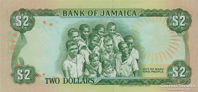 Jamaica 2 dollar 1989 UNC