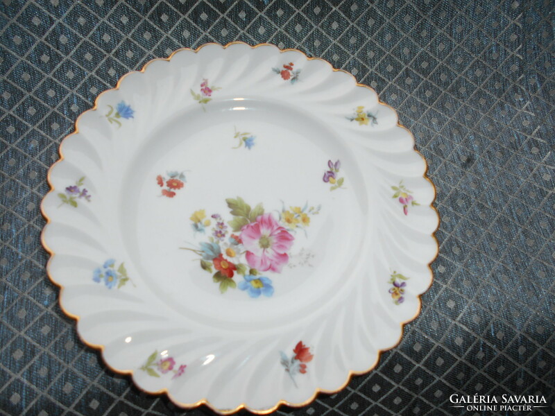 Antik Carlsbad Carl Koll porcelán kézzel festett  tányér 20  cm