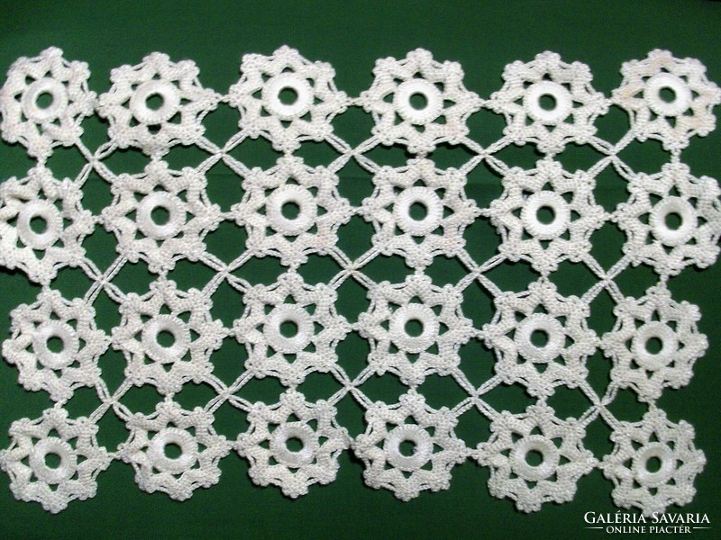 Old crocheted tablecloth