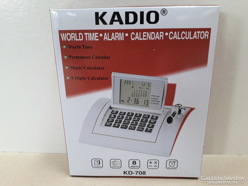 Brand new kadio kd-708 multifunction calculator, clock, calendar