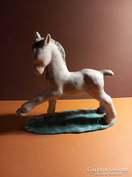 Rarity!!! Art deco Gyarmathy ceramic pony foal horse