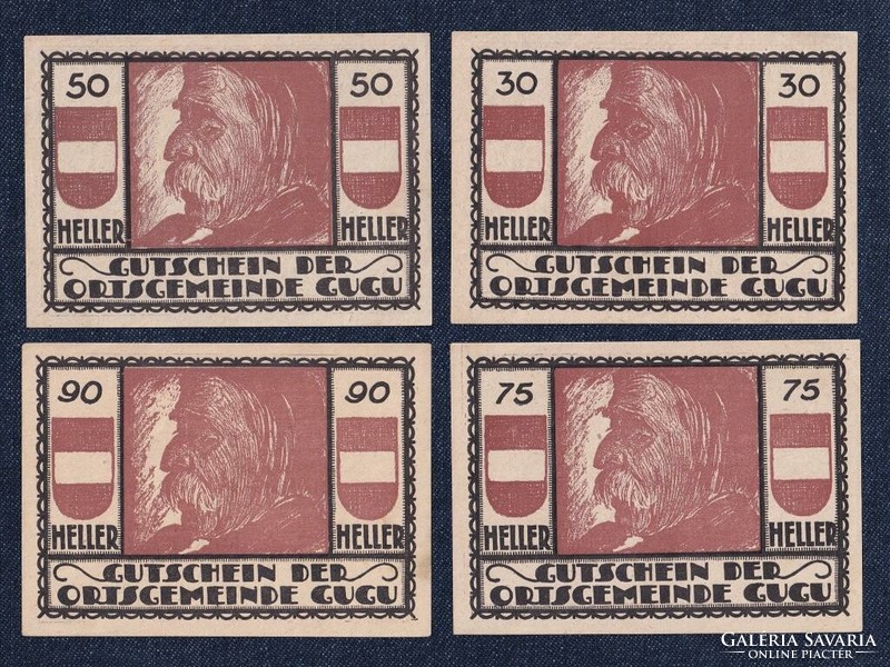 Ausztria 4 darabos szükségpénz szett 1920 (id77706)