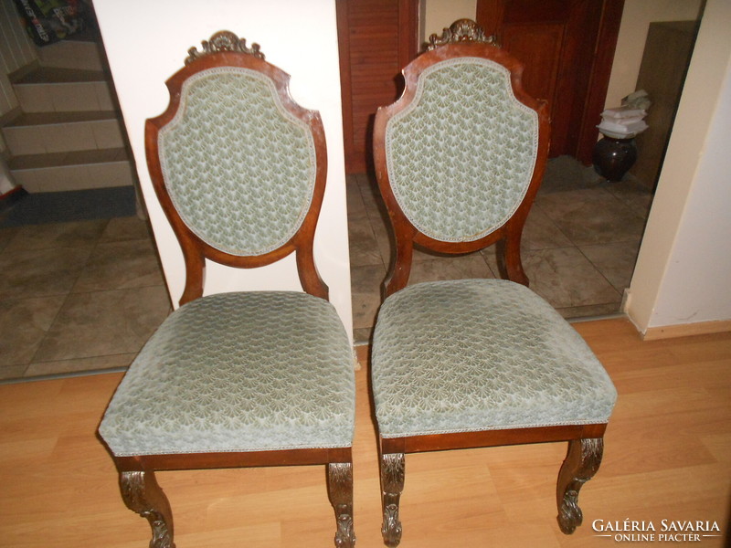 Antique carved 2 neobaroque chairs