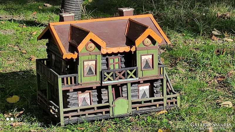 Authentic sprawling fairy house handmade beam Transylvanian wooden house model large size 1969 doll house