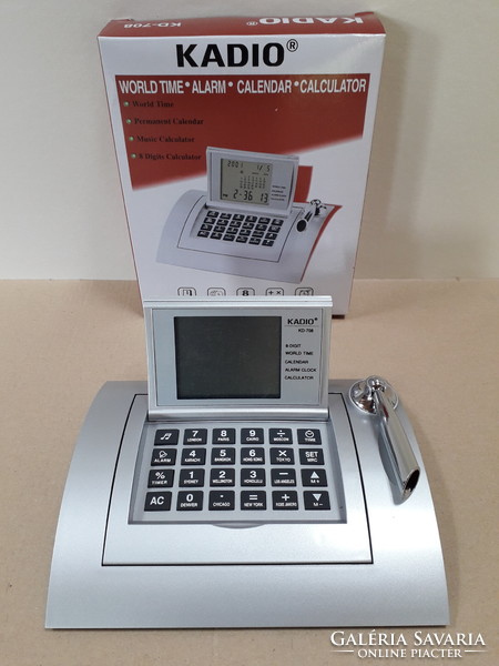 Vadonatúj Kadio KD-708 többfunkciós számológép, óra, naptár