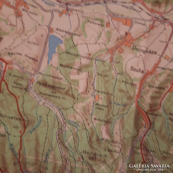 Fehér Miklós: Mátra útikalauz +melléklet: 69 x 47 cm Mátra hegység térkép   1969