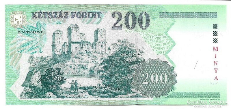 200 forint 1998 MINTA UNC