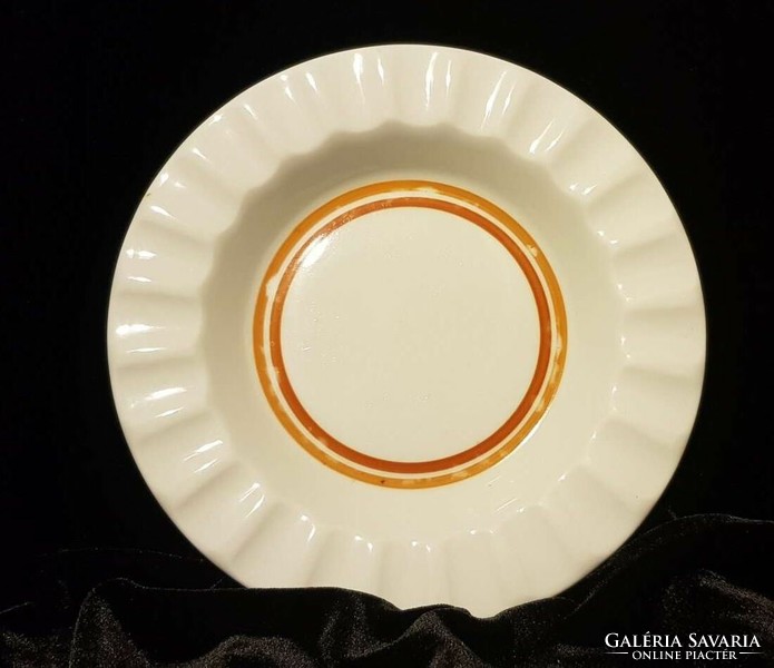 Alföldi porcelain brown striped small plate 16.5 cm