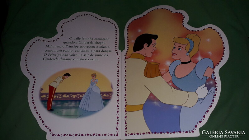 2008. Walt Disney -HAMUPIPŐKE képes mese formára vágott könyv PORTUGÁL nyelv  a képek szerint