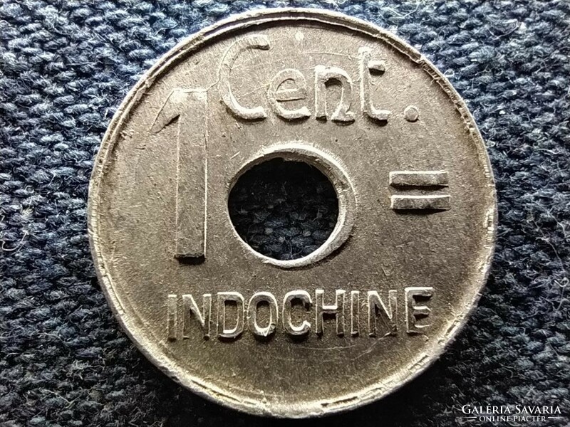 France Indochina 1 centimeter 1943 smooth edge (id67399)