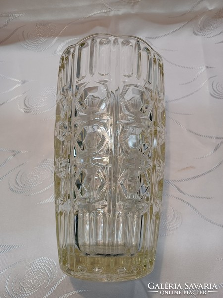 Large crystal glass vase