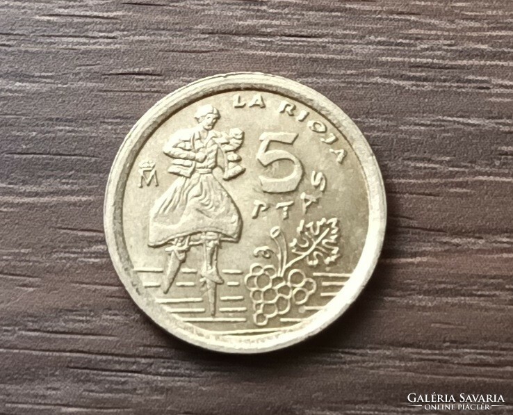 5 peseta,Spanyolország 1996