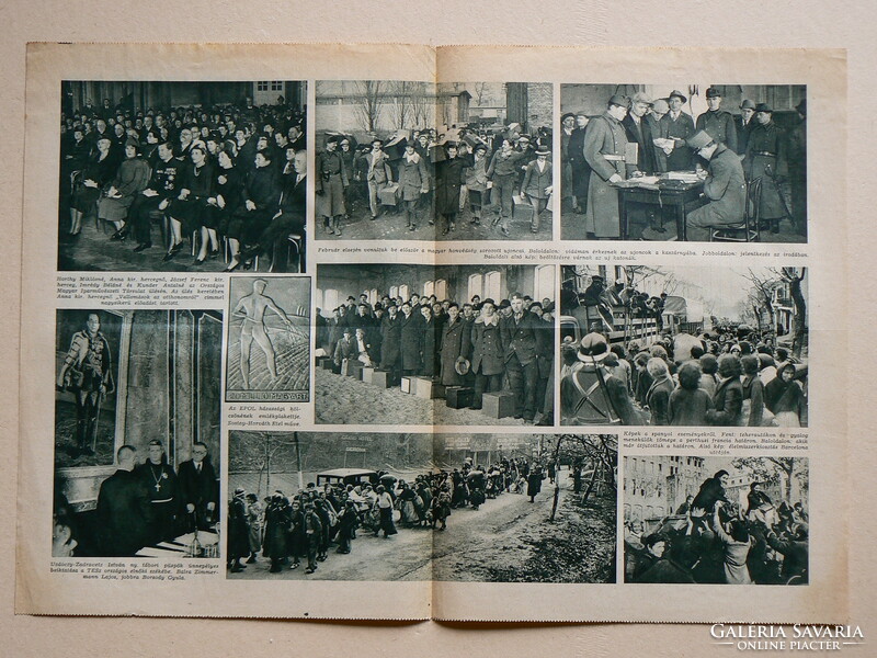 Kepes Pest newspaper February 2, 1939, historical magazine (copies of ut. Só, 1939. Year are rare)
