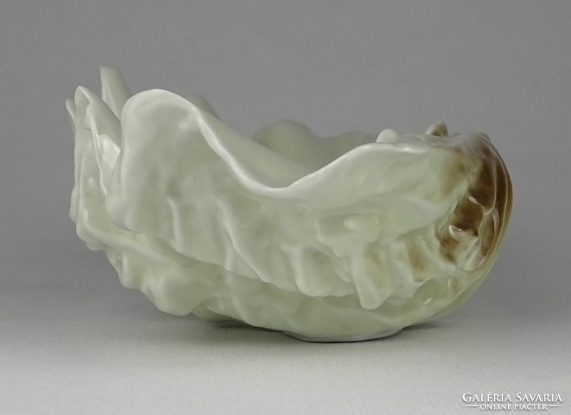 1N477 Jelzett Hollóházi porcelán kagyló 20 cm