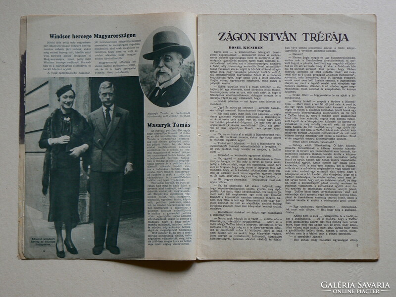 KÉPES VASÁRNAP 1937 SZEPTEMBER 19.,TÖRTÉNELMI FOLYÓÍRAT (SZÉP ERNŐ, ..kb. 40 oldal)