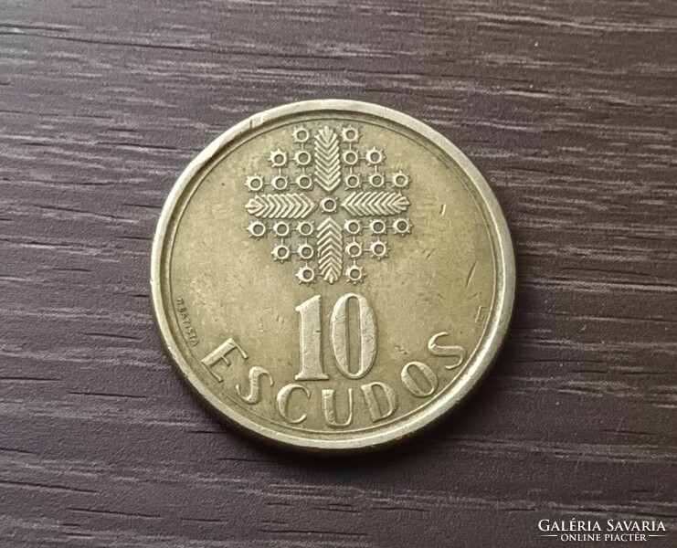 10 escudo,Portugália 1989