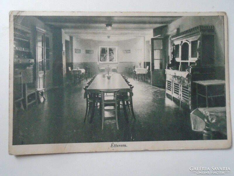 D195415 old postcard Budapest children's sanatorium r.T. Dr. Preisch - zugliget i. 1930K restaurant