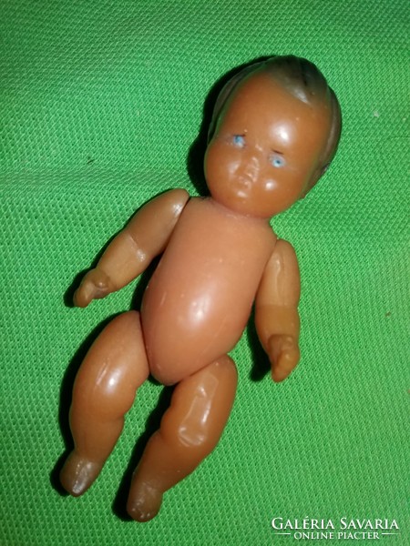 Antique small German plantable solid rubber doll 9 cm according to the pictures