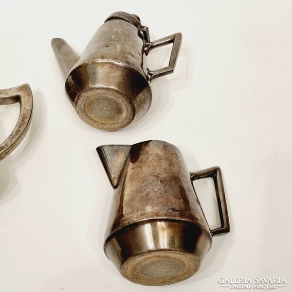 Antique silver-plated alpaca 4 coffee house spouts - ep