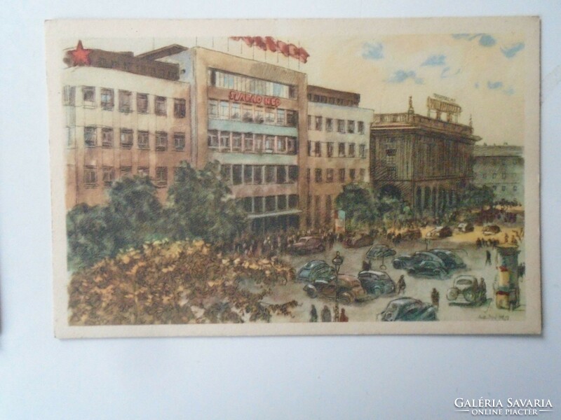 D195394 10 postcards Budapest 1954k not issued 9 István Zádor 1 monostori moller pál