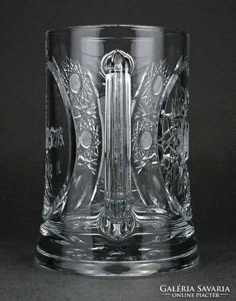 1N119 polished glass beer mug 0.4 L