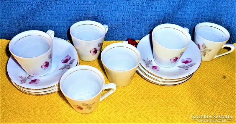 Alföldi porcelain coffee cup set of 6 pieces