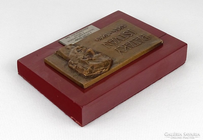 1N106 isvtán pataky - 1966 song meeting bronze plaque commemorative plaque