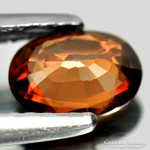 Amazing! Real, 100% product. Imperial cognac zircon gemstone 0.89ct! (Vvs)! Its value: HUF 48,900!!!