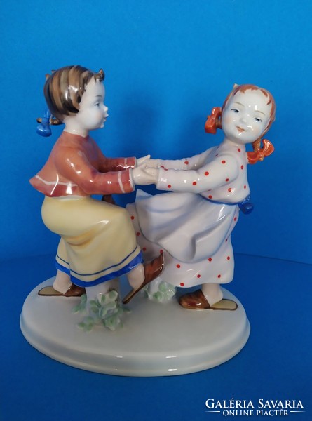 Metzler ortloff porcelain figure dancing girls