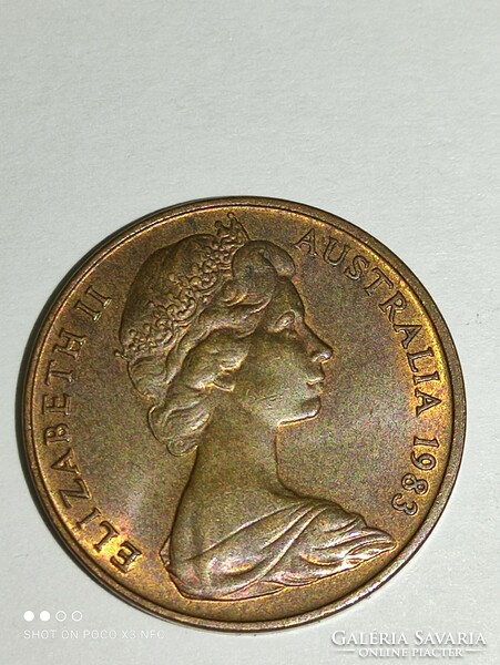 Elizabeth II Australia 1 és 2 cent + egy alumínium medál szent ereklye