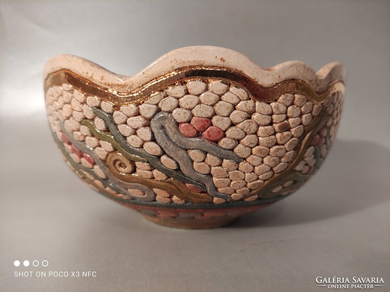 Flawless ceramic bowl offering marked Bukrán edit