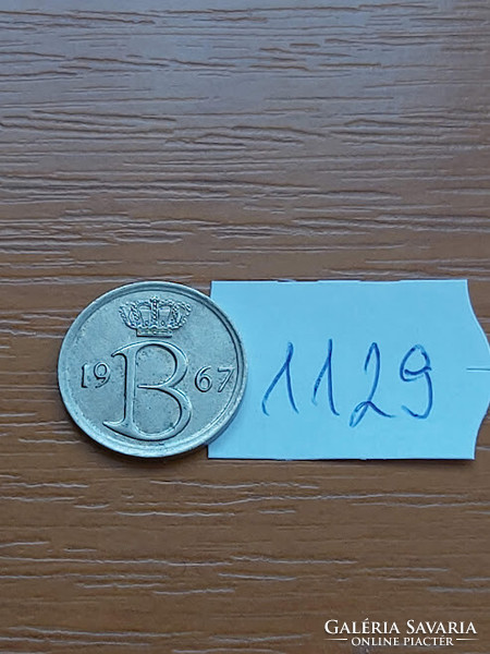 Belgium belgique 25 centimes 1967 1129