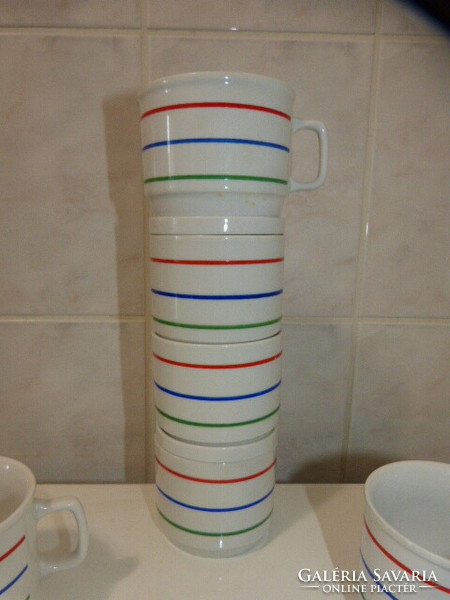 10 db. Modern Zsolnay csésze-bögre.