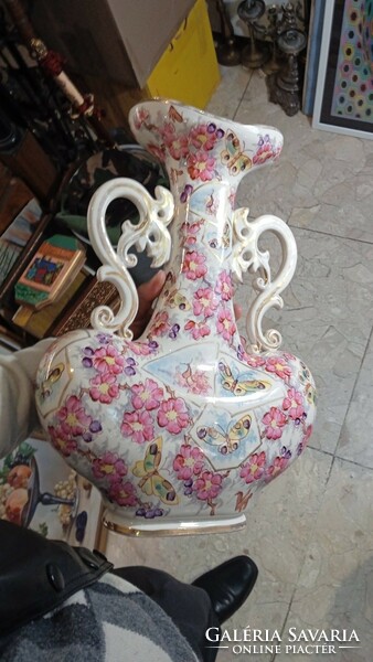 XIX. Century German porcelain vase, 50 cm high, a rarity.