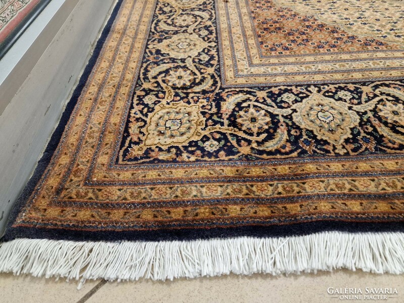 Original Tabriz Mahi Iranian hand-knotted wool Persian rug 193x320 cm bfz_234