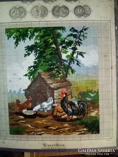 Antique needle tapestry 