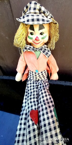 Antique art nouveau rag clown negotiable