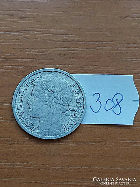 French 1 franc franc 1949 / b, alu. 308