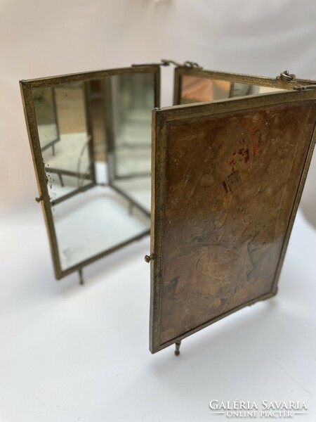 Beautiful antique 3-piece mirror