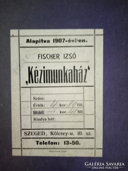 Antik tű gobelin " Fischer Izsó Kézimunkaház " hímzőkeretben.
