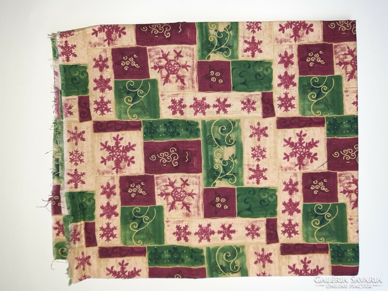 Christmas fabric with burgundy pattern - patchwork - decor - goods by the meter - quilting