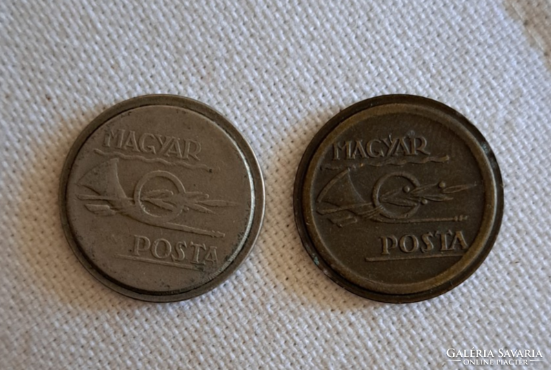 2 darab Magyar Posta-Telefon Tantusz (169)