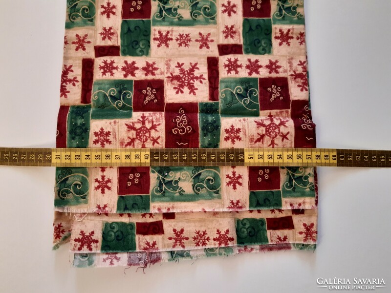 Bordó mintás karácsonyi anyag - patchwork - dekor - méteráru - foltvarrás