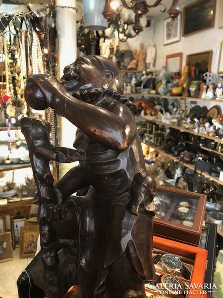 Wooden sculpture, old, Chinese, height 45 cm, rosewood.